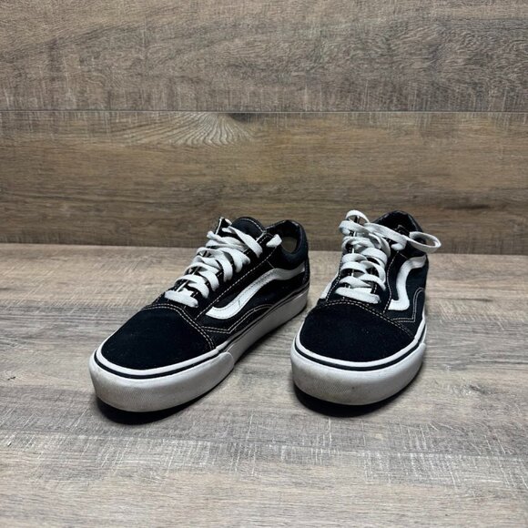 Vans Old Skool Low Top Black Canvas Sneakers Women's Size 8.5 - Picture 1 of 7